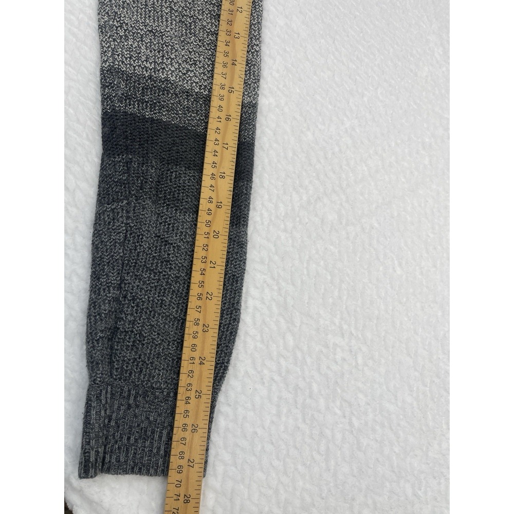 Armani Exchange Men's Sweater Knit Pull Over Gray Gradient Stripe Pattern Size M - Picture 5 of 8